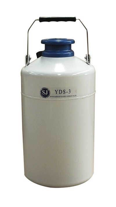 3 Liter Liquid Nitrogen Containers with Canisters Portable Semen Containers