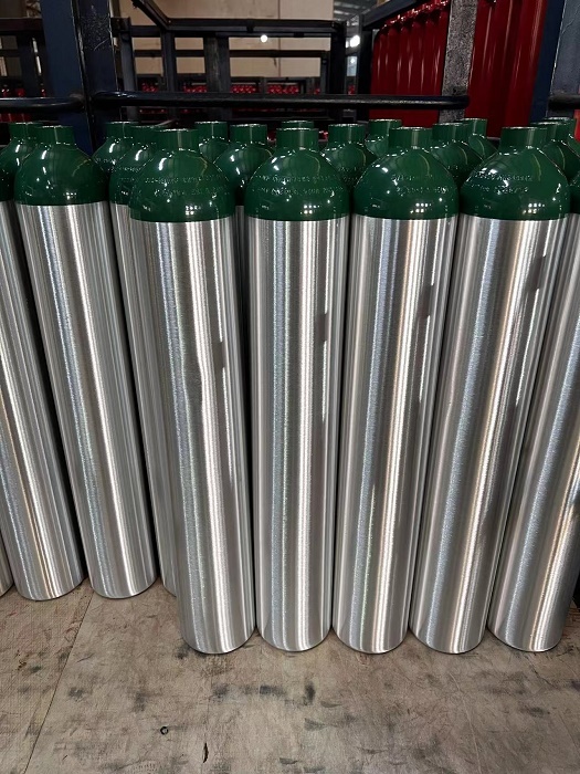 40 Liter 150bar food grade carbon dioxide aluminum bottles CGA-320 valve CO2 Tank