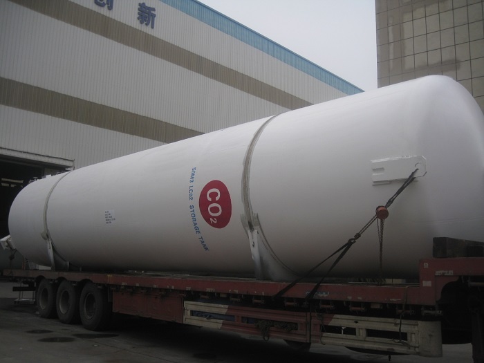 50m3/ 50,000 liter Liquid CO2 Carbon Dioxide Vertical Storage Tanks for Beverage Industry