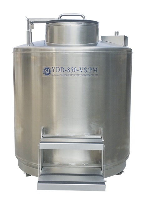 850 Liter Biobank Freezer Vacuum Isolated Liquid Nitrogen Tank Lin Dewar Containers Factory Price