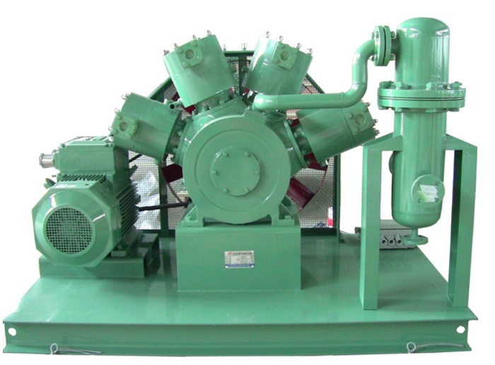 Fluoride oil-free gas compressor piston fluoroethylene compressor