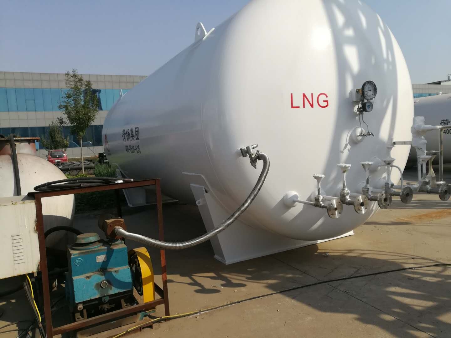 10m3~200m3 Horizontal/ Vertical Cryogenic LNG Storage Tanks GB/ ASME standards