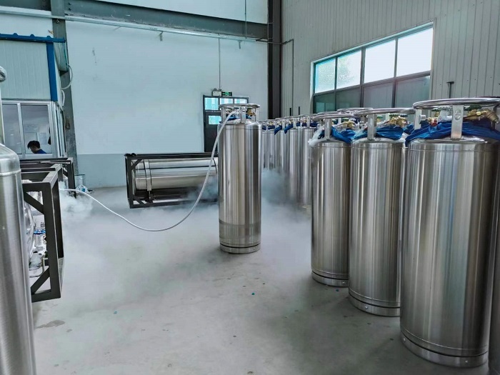 Factory price portable LCO2 LOX LIN LAr storage tanks cryogenic dewar containers