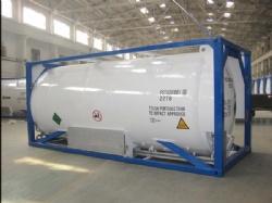 20ft 16bar cryogenic liquid oxygen/ nitrogen/ argon ISO tank containers ASME code