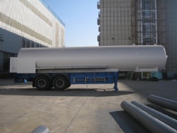 28m3 3bar High Vacuum LOX/ LIN semi-trailer liquid oxygen/ nitrogen Road Tanker