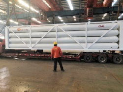 40FT 9300Nm3 (29.4m3) 250bar ISO/ DOT CNG Jumbo Tube Trailers Skid Containers