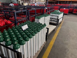 50 liter 3000psi CO2 (carbon dioxide) aluminum bottles CGA-320 valve factory price
