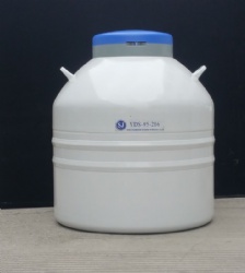 95 Liter Wide Neck Liquid Nitrogen Storage Tanks Laboratory Sample Storage LIN Containers