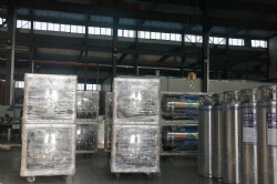 500L 2.5MPa Horizontal Dewar Flasks Portable LOX LIN LAr Cryogenic Storage Tanks
