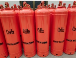 ISO3807 Dissolved Acetylene C2H2 Gas Cylinders for organic synthesis