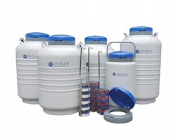 Portable Liquid Nitrogen Dewar Tanks for Biological Sample Storage and Transportation
